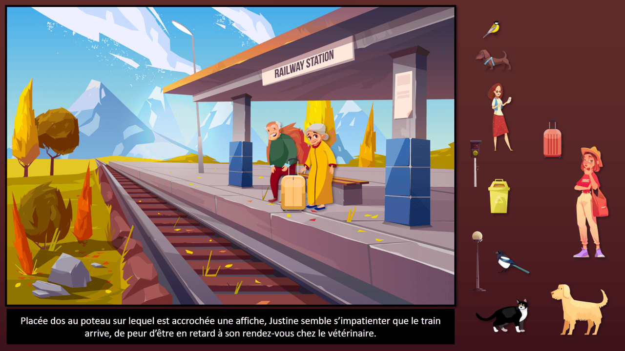 Créations orthophoniques Lecture Gare automne ressource PowerPoint
