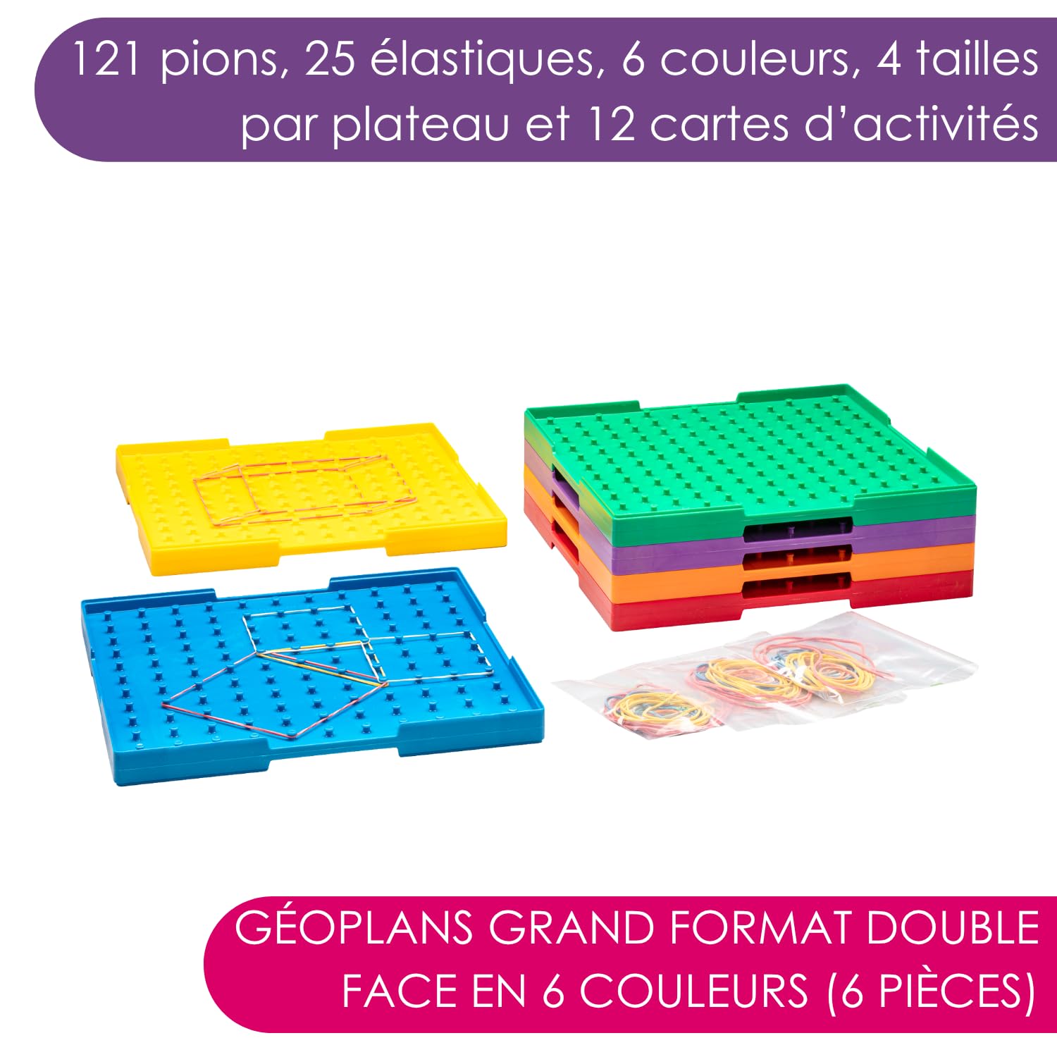 Wissner Raum & Form Géoplan 23 cm 6 couleurs