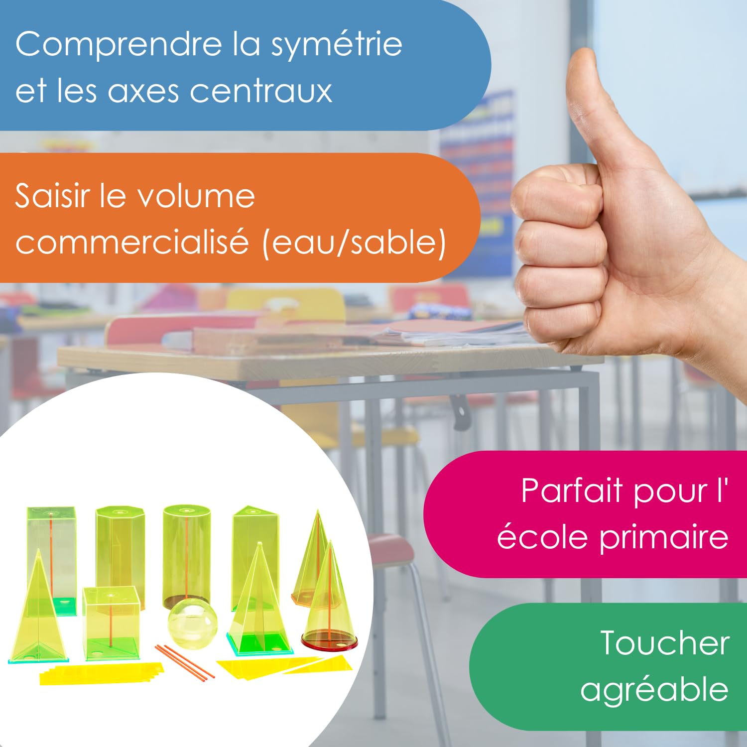 Wissner Raum & Form géocorps 15cm 38 pièces RE-Plastic