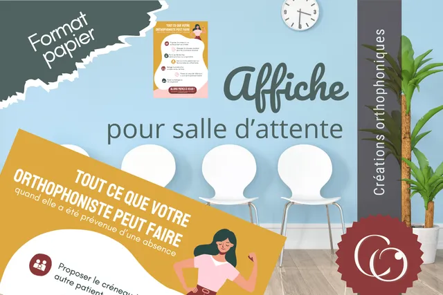 Créations orthophoniques Affiches Affiche A4 Tout ce que votre orthophoniste affiche