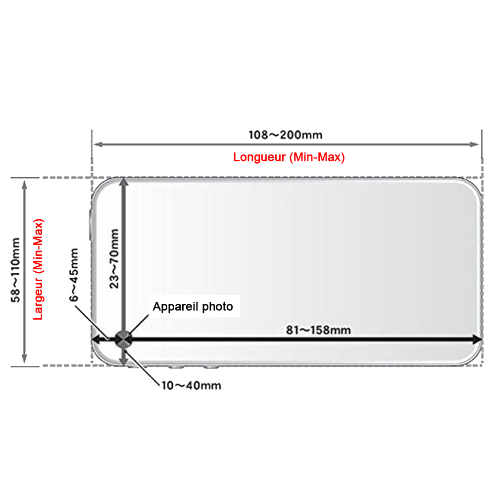 Educaduino Consommables support smartphone oculaires 19-53 mm