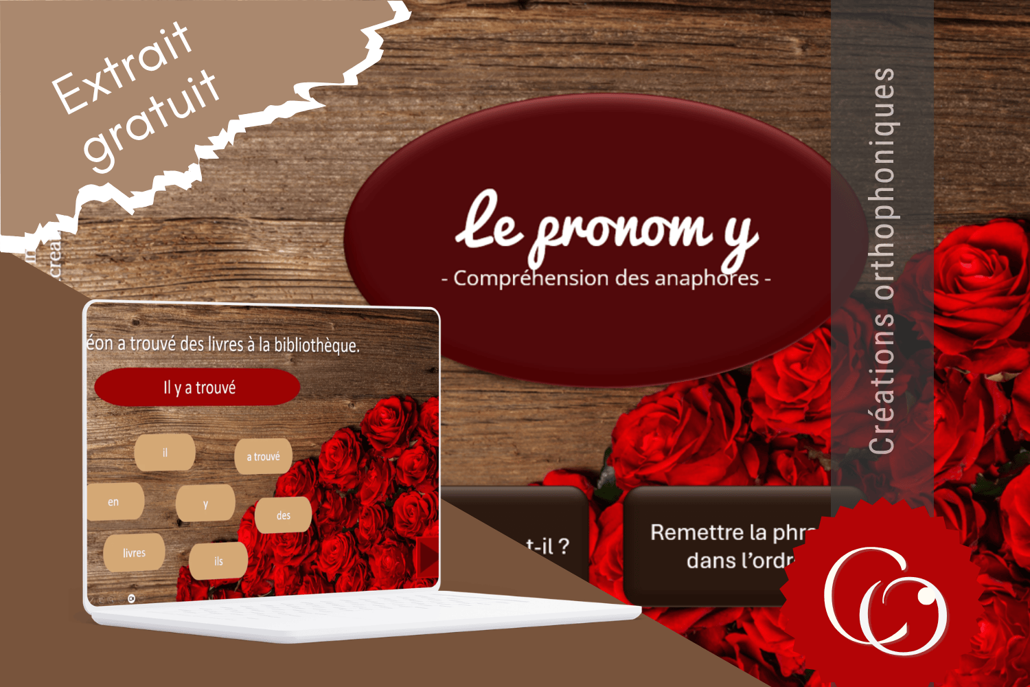 Créations orthophoniques Lecture Le pronom y extrait gratuit