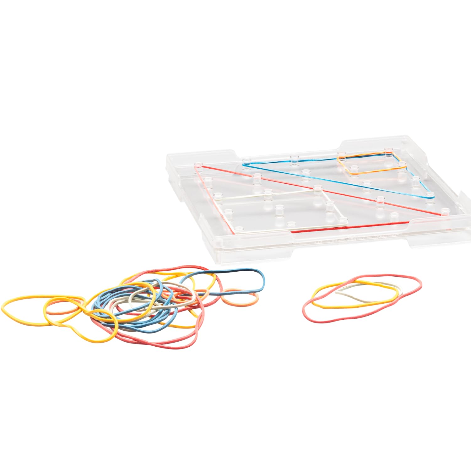Wissner Raum & Form Géoplan carré 15x15 transparent élastiques