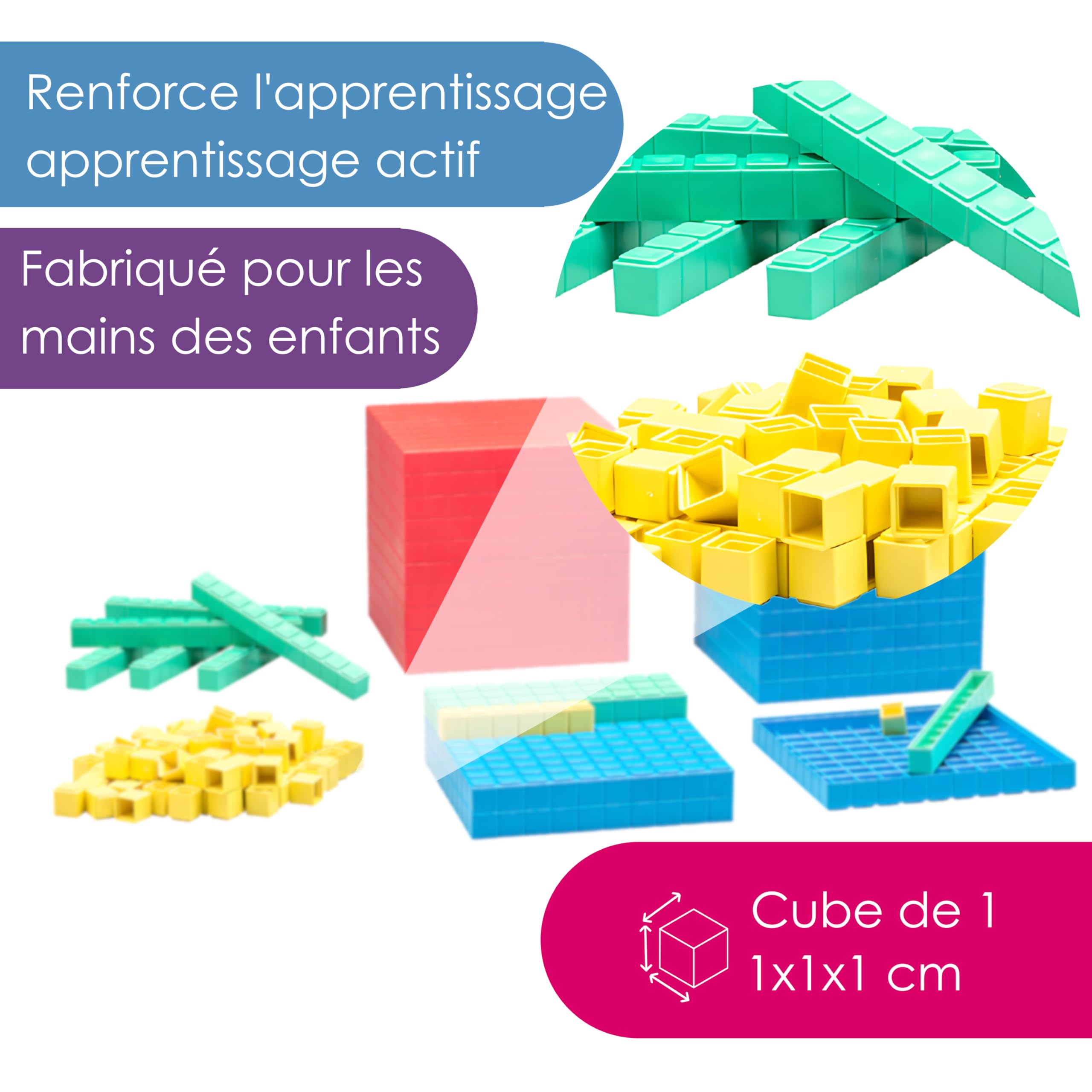 Wissner Zahlen & Rechnen set base 10 décimal 121 pièces