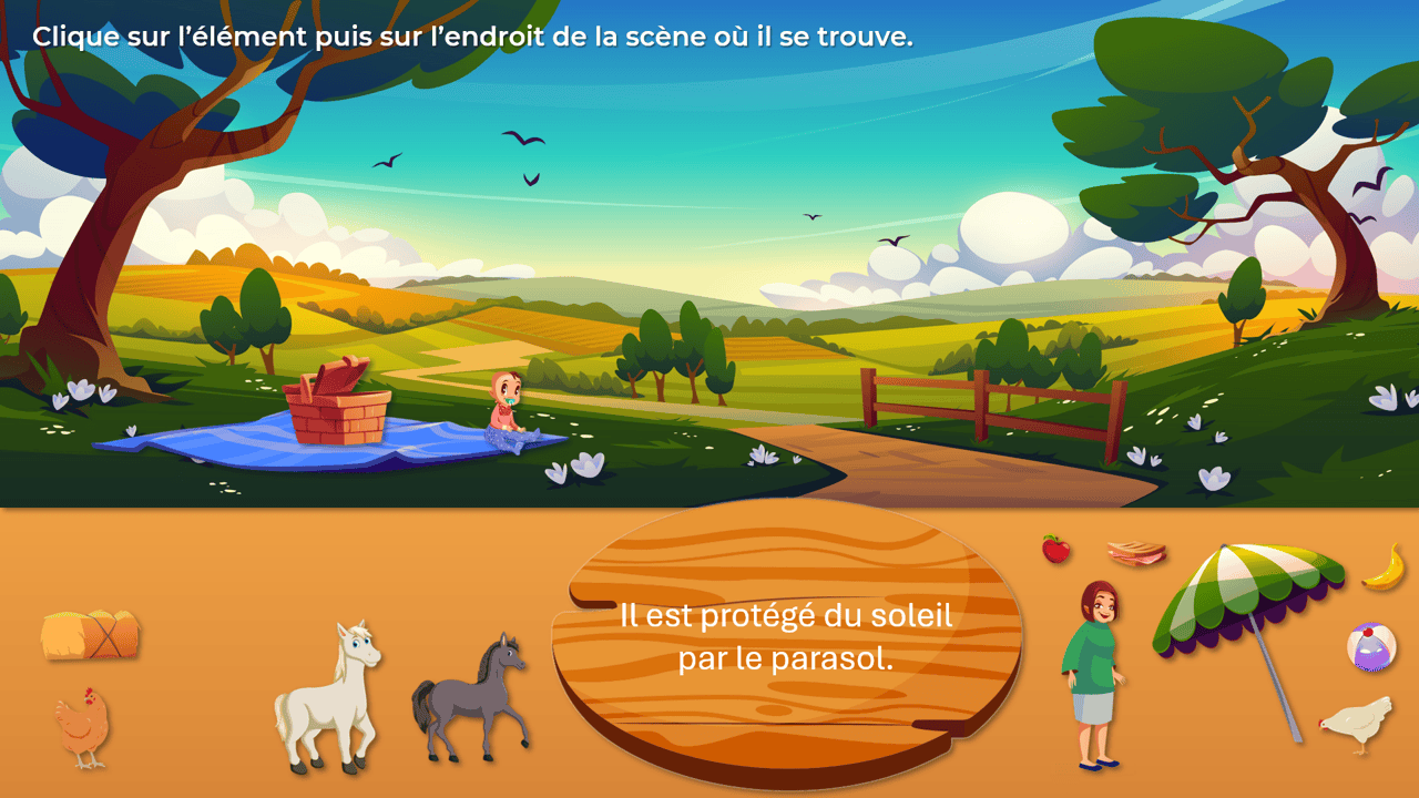 Créations orthophoniques Lecture pique-nique campagne support lecture PowerPoint