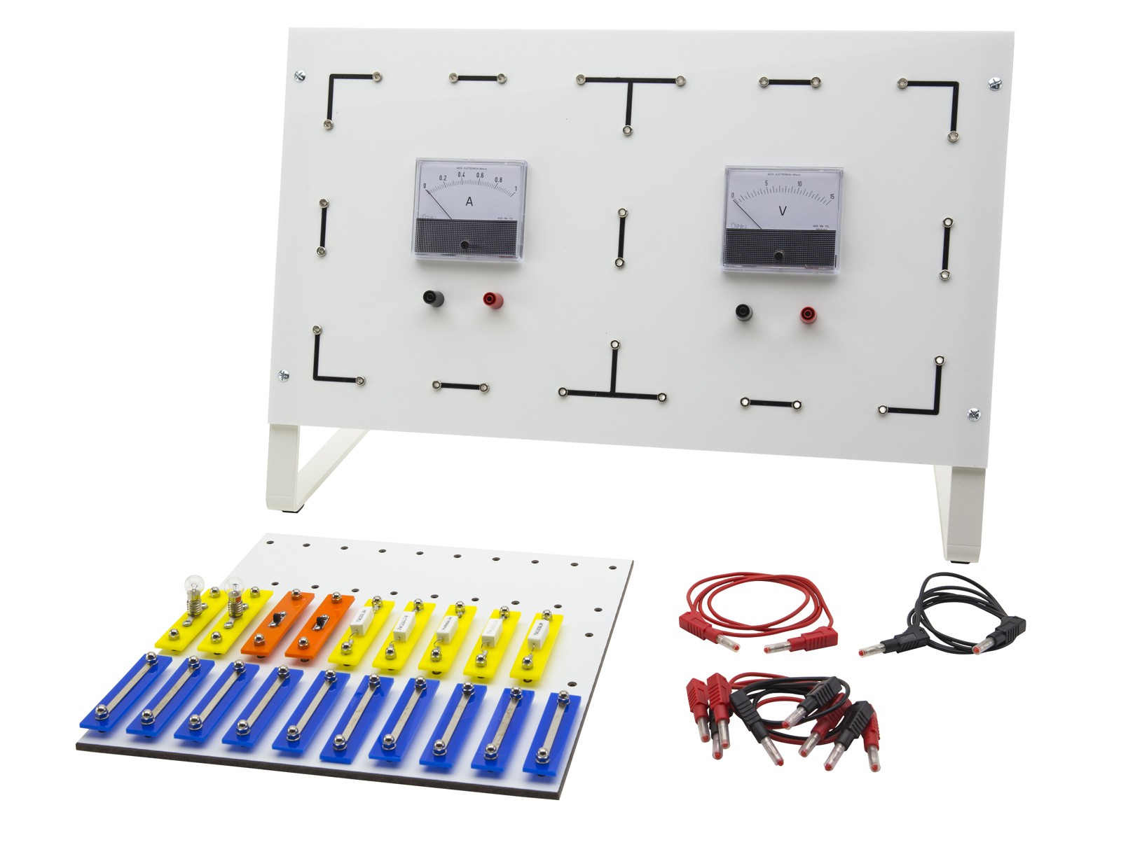 Educaduino Électricité Kit circuits électriques panneau 57×33 cm métal