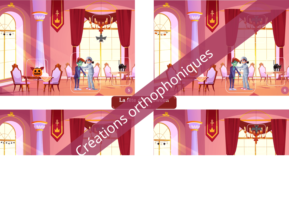 Créations orthophoniques Scène créative fête Halloween langage PDF