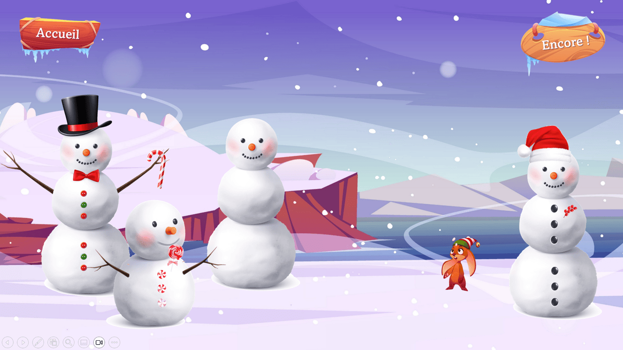 Créations orthophoniques Renforçateurs Où se cache le lapin jeu Noël