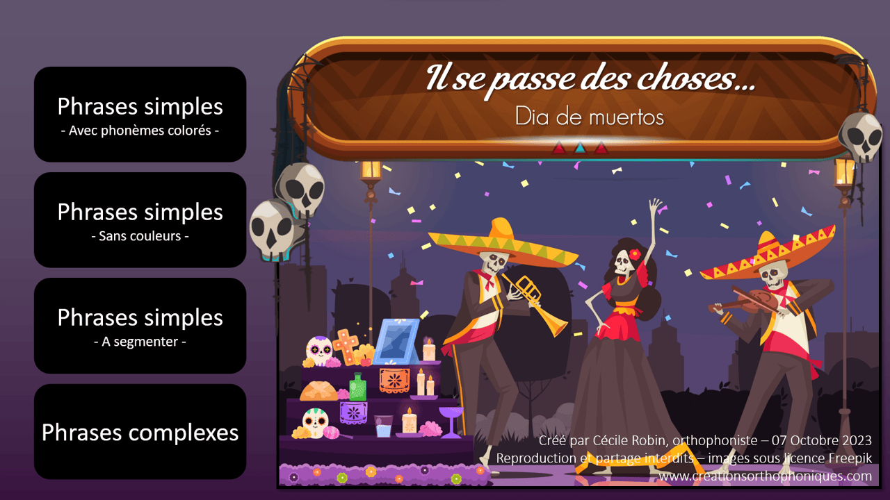 Créations orthophoniques Il se passe des choses pack automne 5 scènes