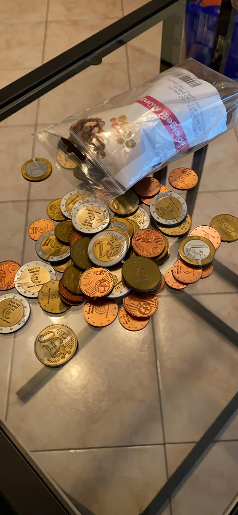 Wissner Lernspiele 160 pièces euros taille réelle pour école