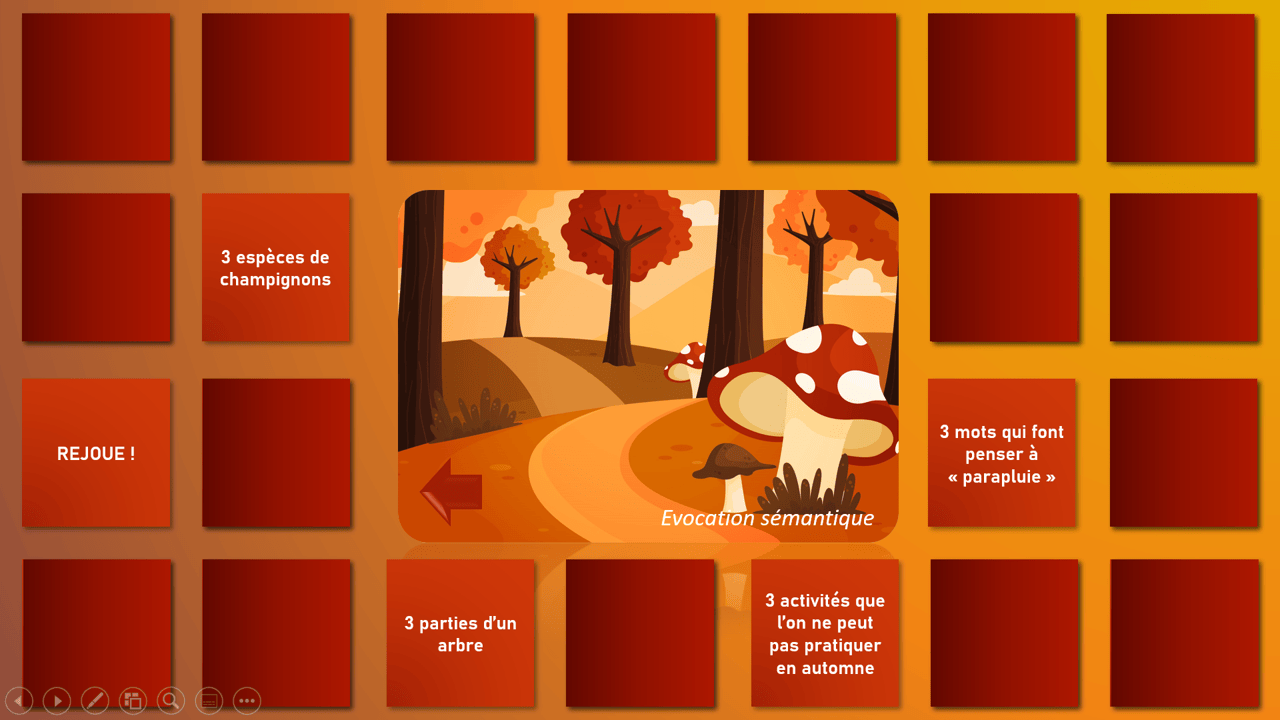 Créations orthophoniques Cognition Balade forêt jeu oie interactif