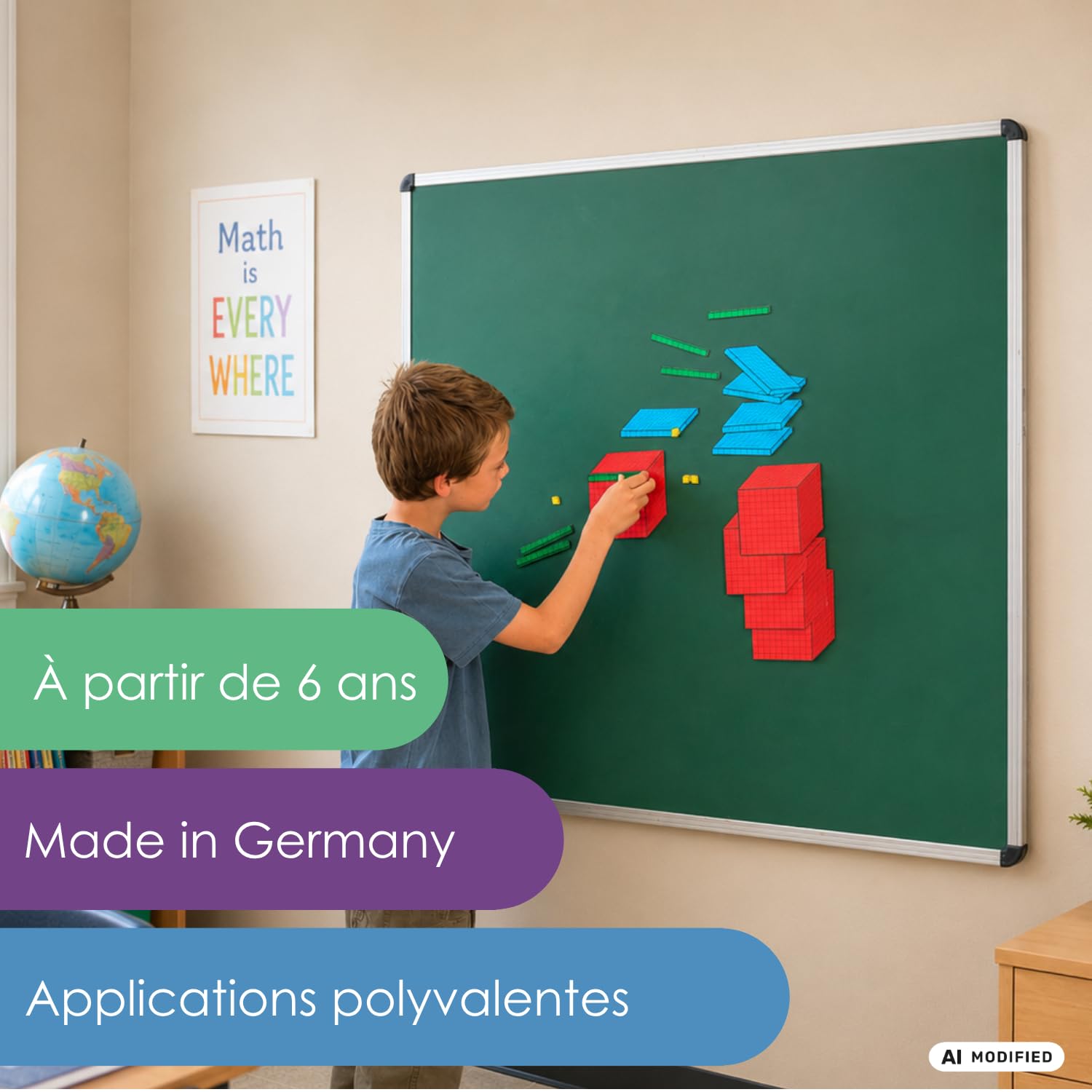 Wissner Zahlen Rechnen set base 10 magnétique 54 pièces