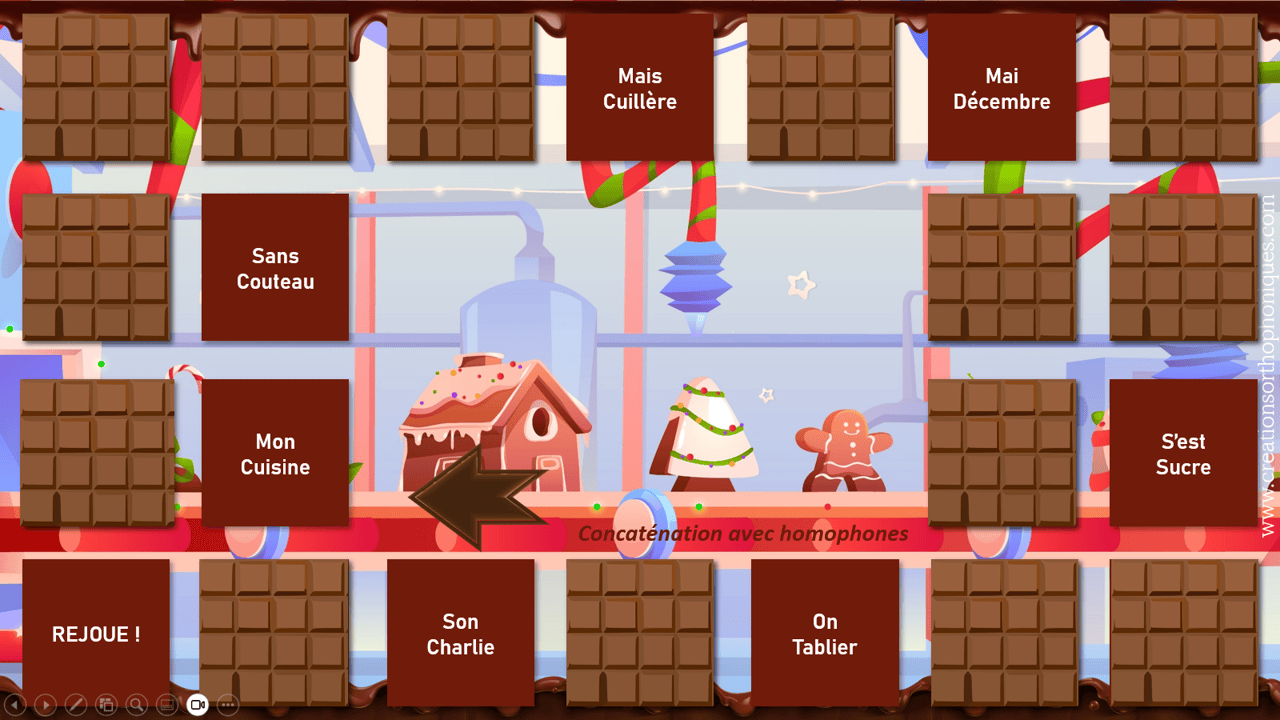 Créations orthophoniques La course au chocolat jeu de l'oie 6 épreuves
