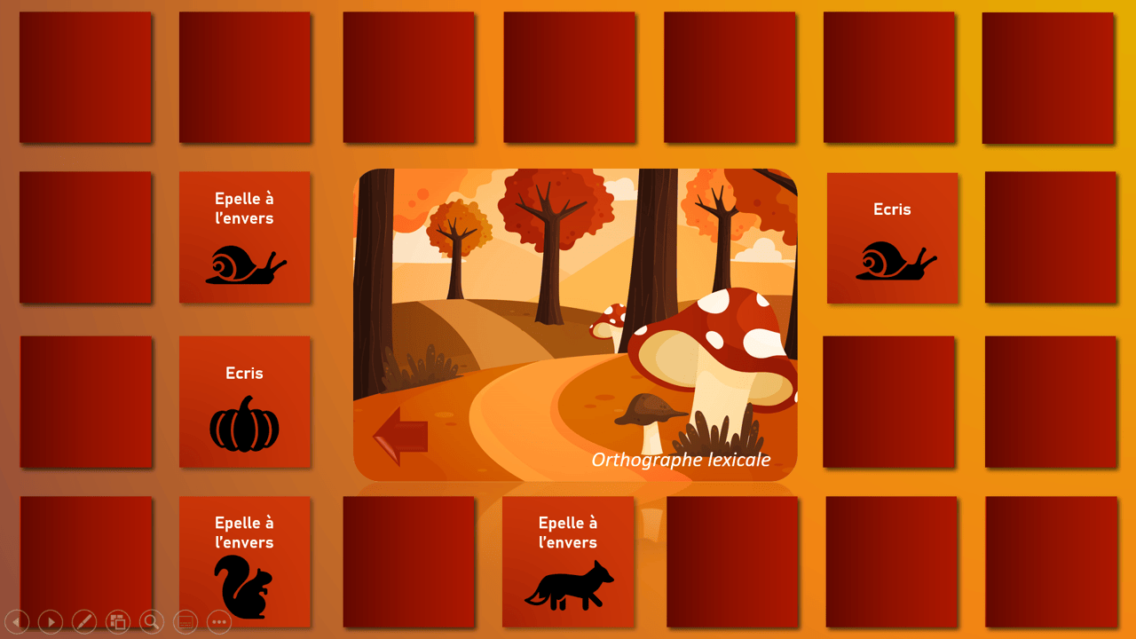 Créations orthophoniques Cognition Balade forêt jeu oie interactif
