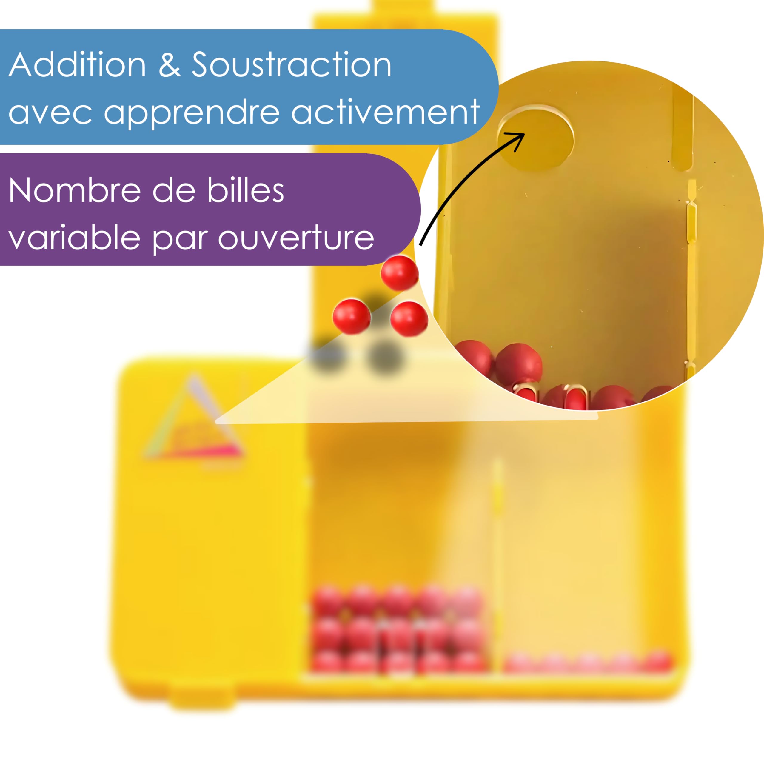 Wissner MATHI boîte décomposition 20 billes 15x8 cm