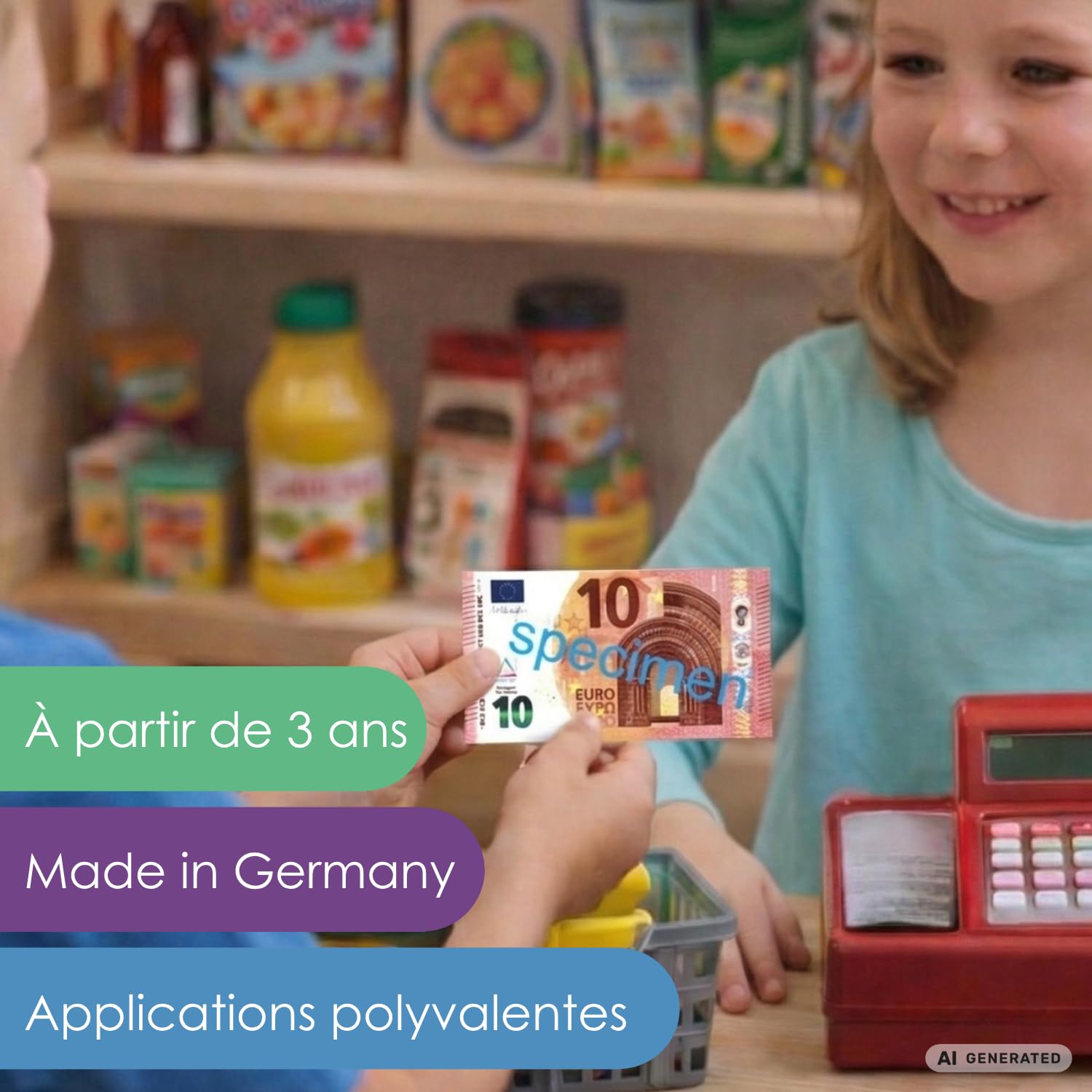 Wissner Lernspiele 100 billets 10 euros école