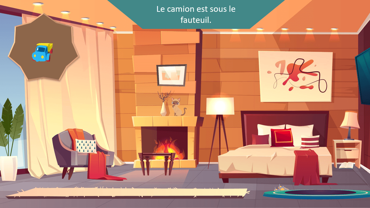 Créations orthophoniques Langage oral Chacun sa place jeu prépositions