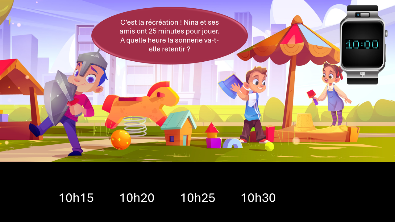 Créations orthophoniques Cognition Nina jeu calcul heures 12 scènes