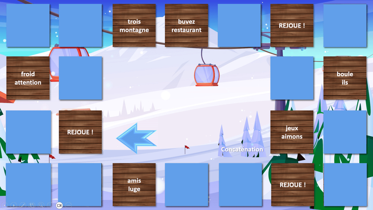 Créations orthophoniques Cognition Défis sur les pistes jeu oie