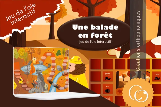 Créations orthophoniques Cognition Balade forêt jeu oie interactif