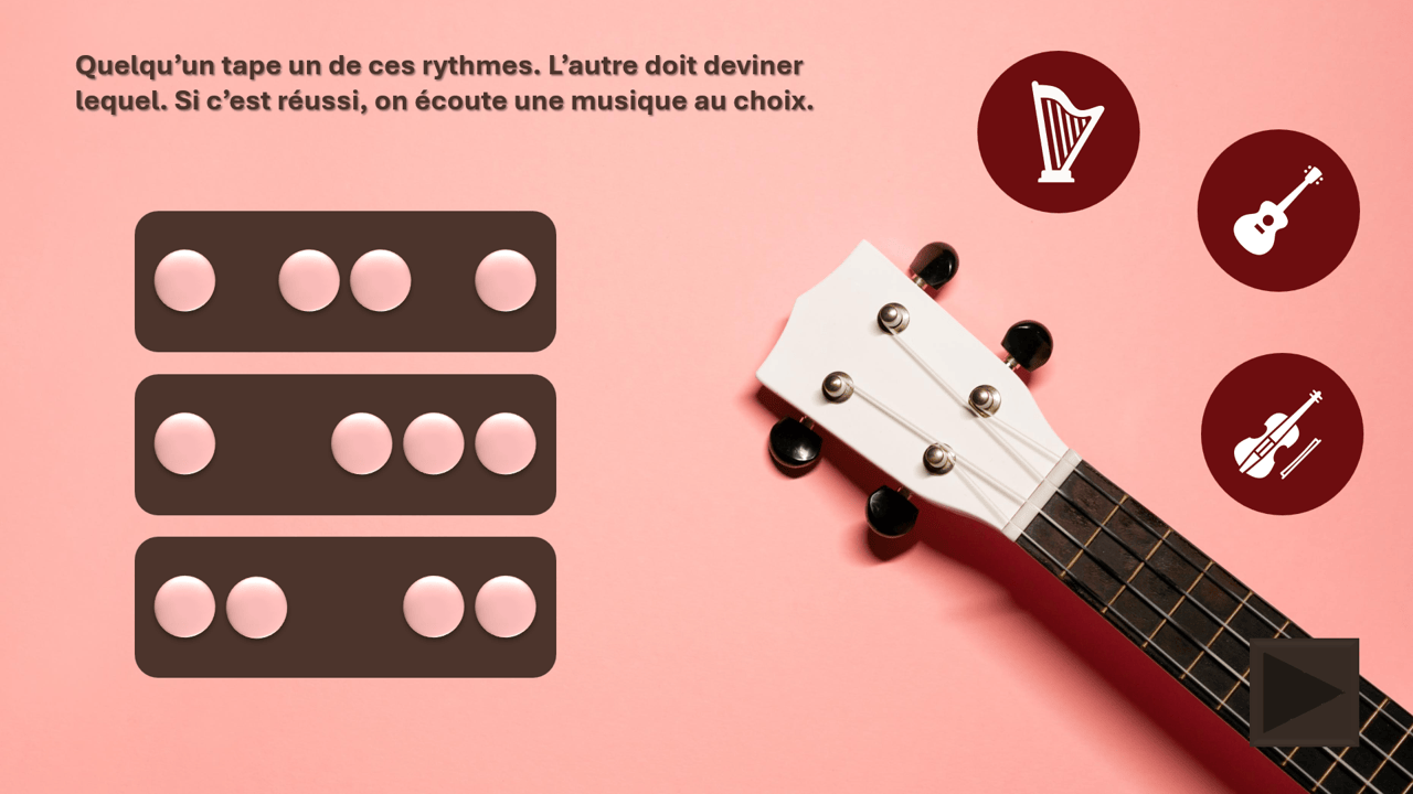 Créations orthophoniques Tous en rythme jeu attention auditive PowerPoint