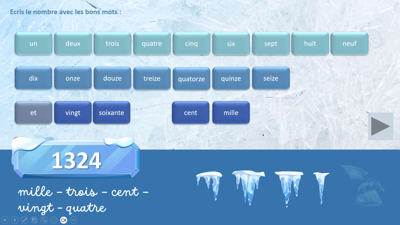 Créations orthophoniques Glisse avec les nombres ressource maths 4 chiffres