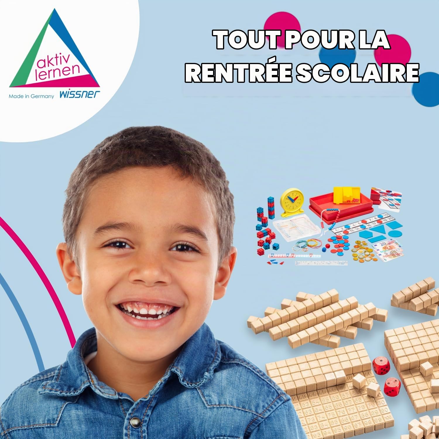 Wissner MATHI boîte maths CP primaire kit classe 080150.000