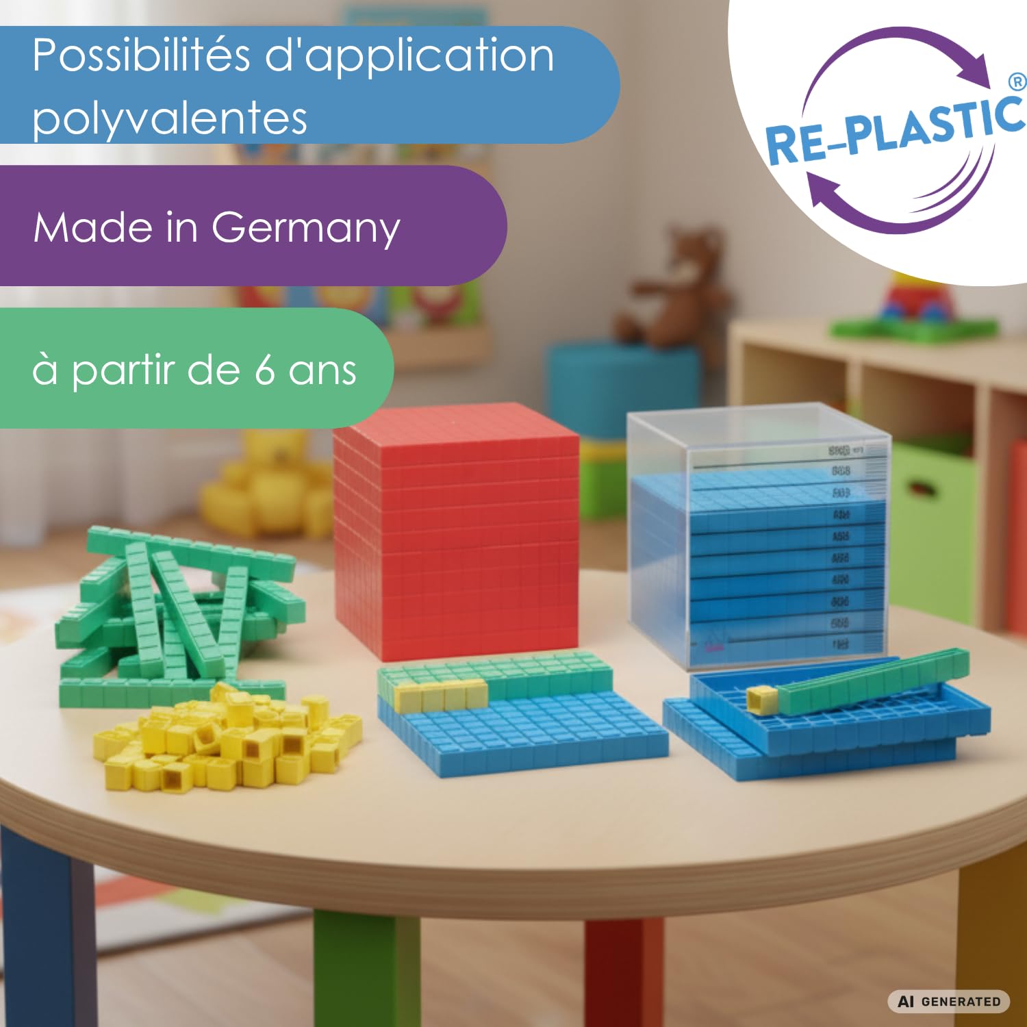 Wissner Zahlen & Rechnen set décimal base 10 141 pièces