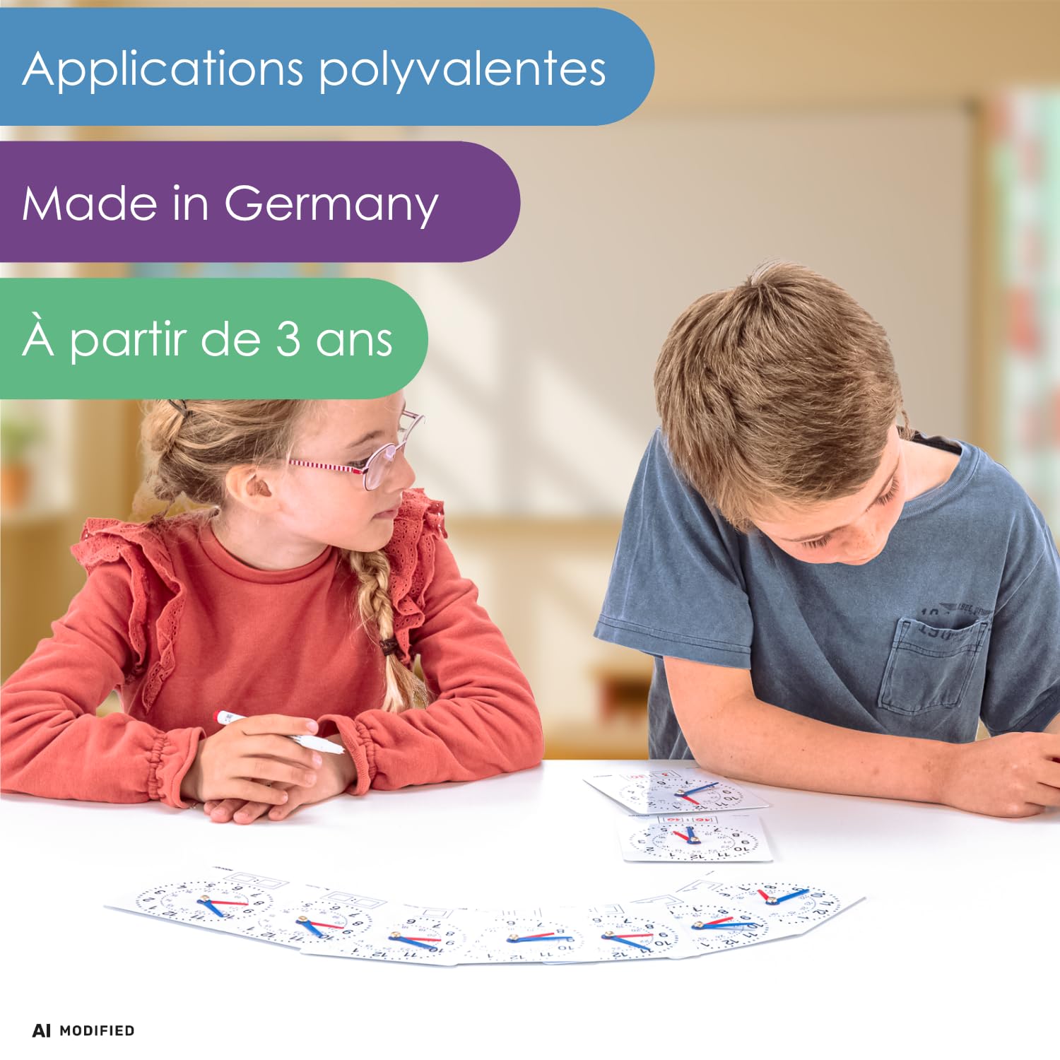 Wissner Größe & Messen 10 horloges apprentissage + aiguilles