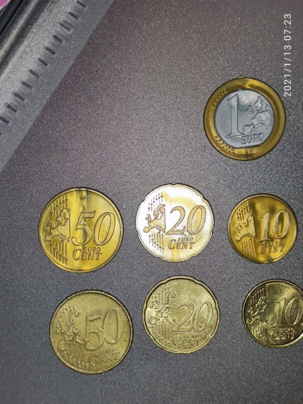 Wissner Lernspiele 080610.000 pièces euros taille réelle lot 50