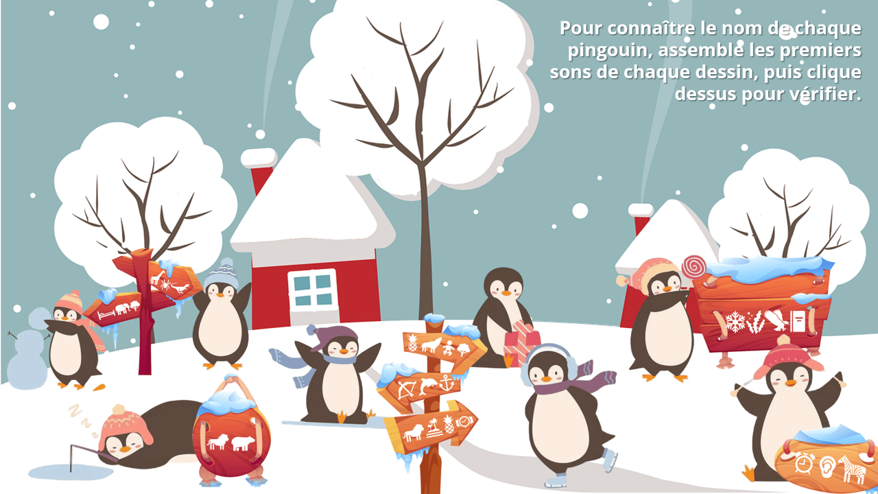Créations orthophoniques Métaphonologie Nom d’un pingouin jeu phonologie