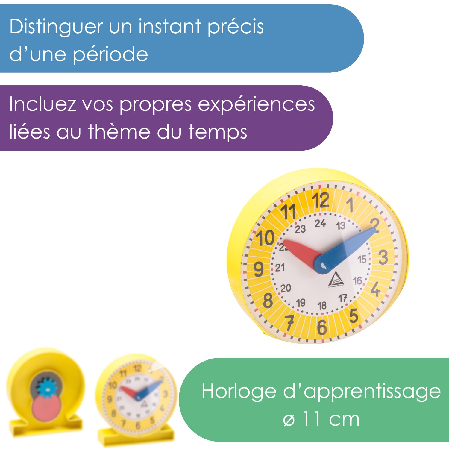 Wissner Größe & Messen horloge pédagogique enfants