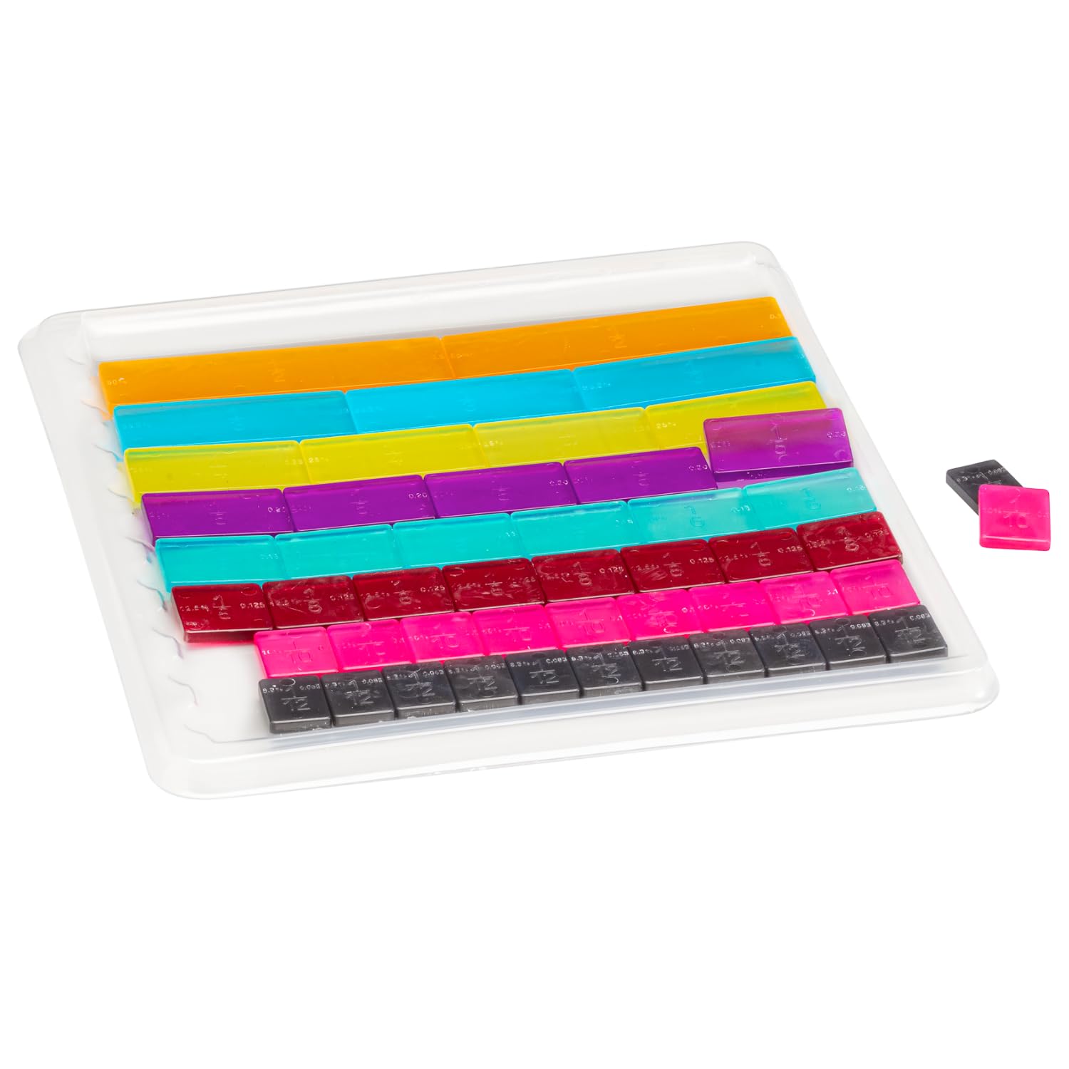Wissner Zahlen & Rechnen Set Fractions Linéaires 51 Pièces Élève