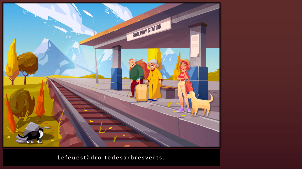 Créations orthophoniques Lecture Gare automne ressource PowerPoint