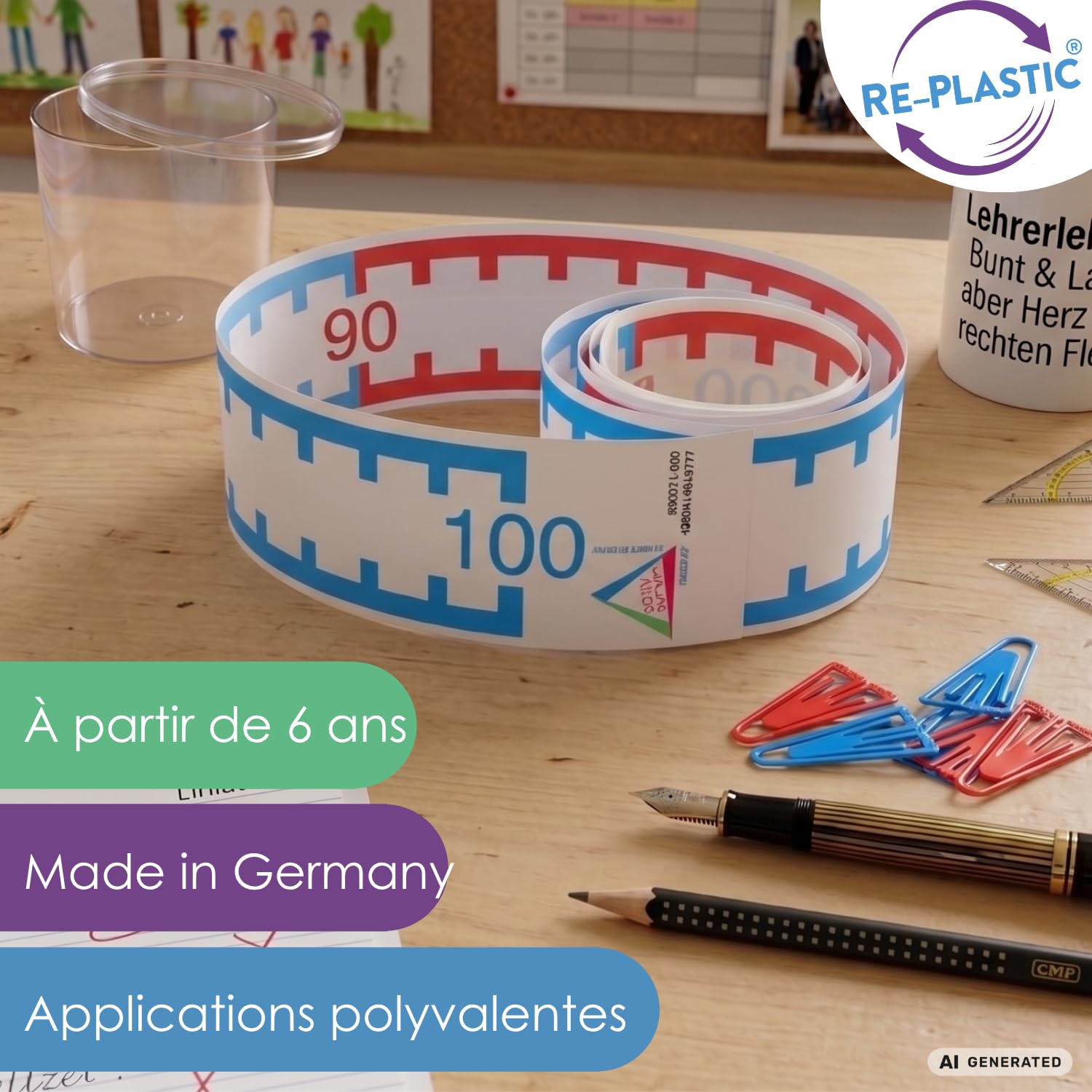 Wissner Größe & Messen ruban gradué 1-100 3 m calcul