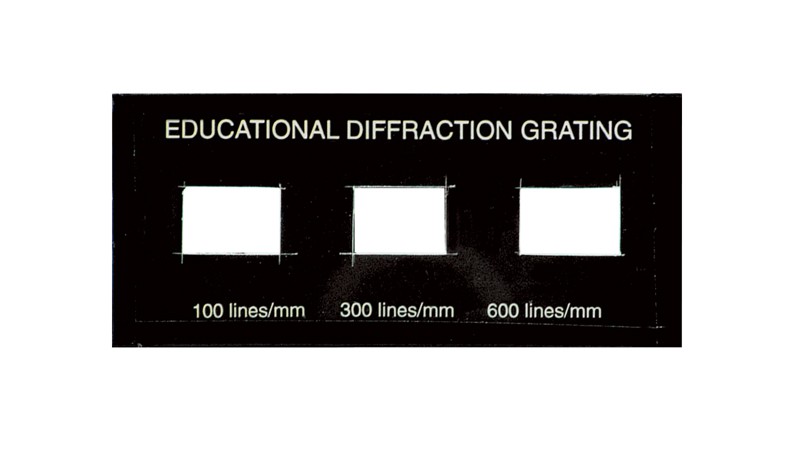 Educaduino Optique et ondes jeu 3 réseaux diffraction 100/300/600