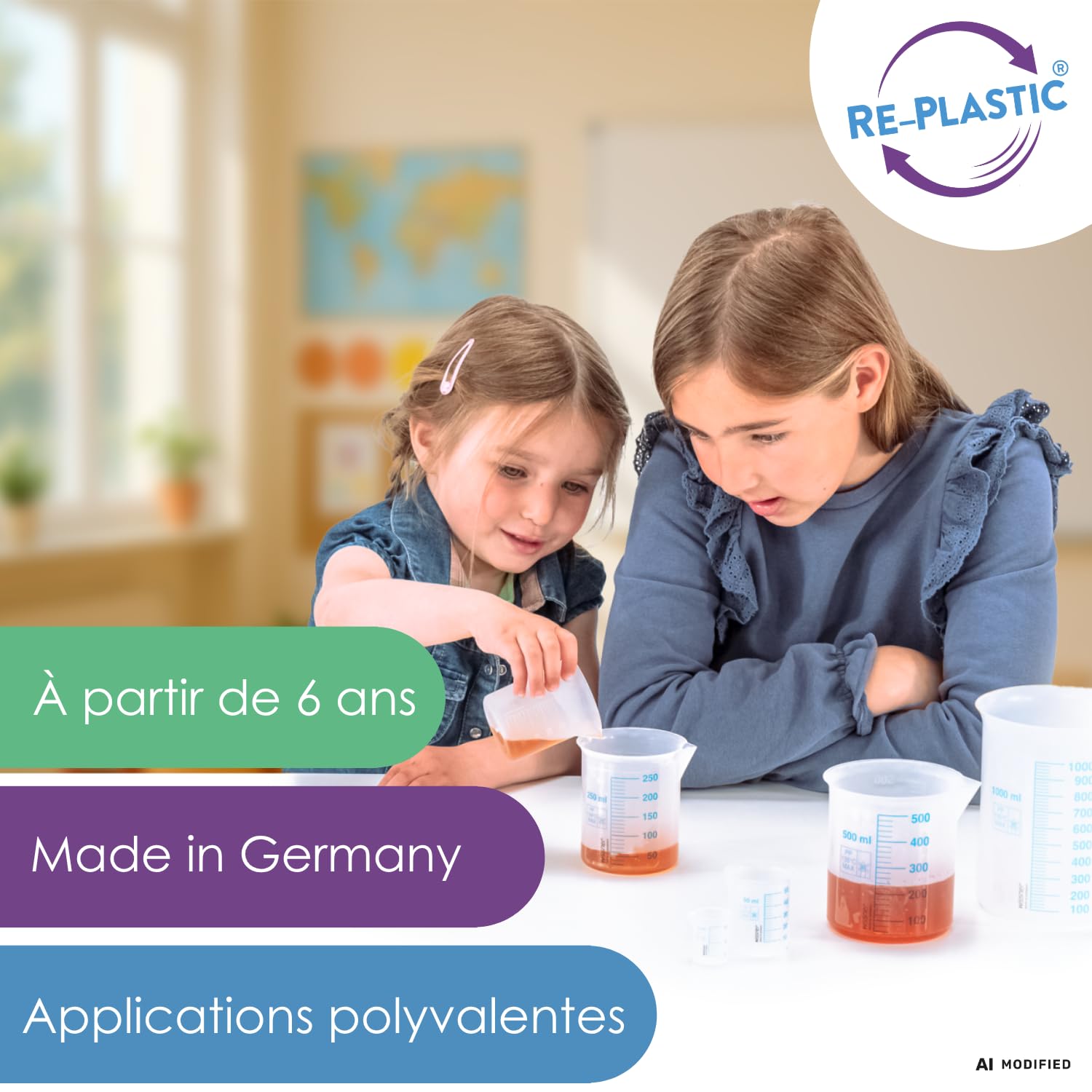 Wissner Größe & Messen set 6 récipients gradués RE-Plastic