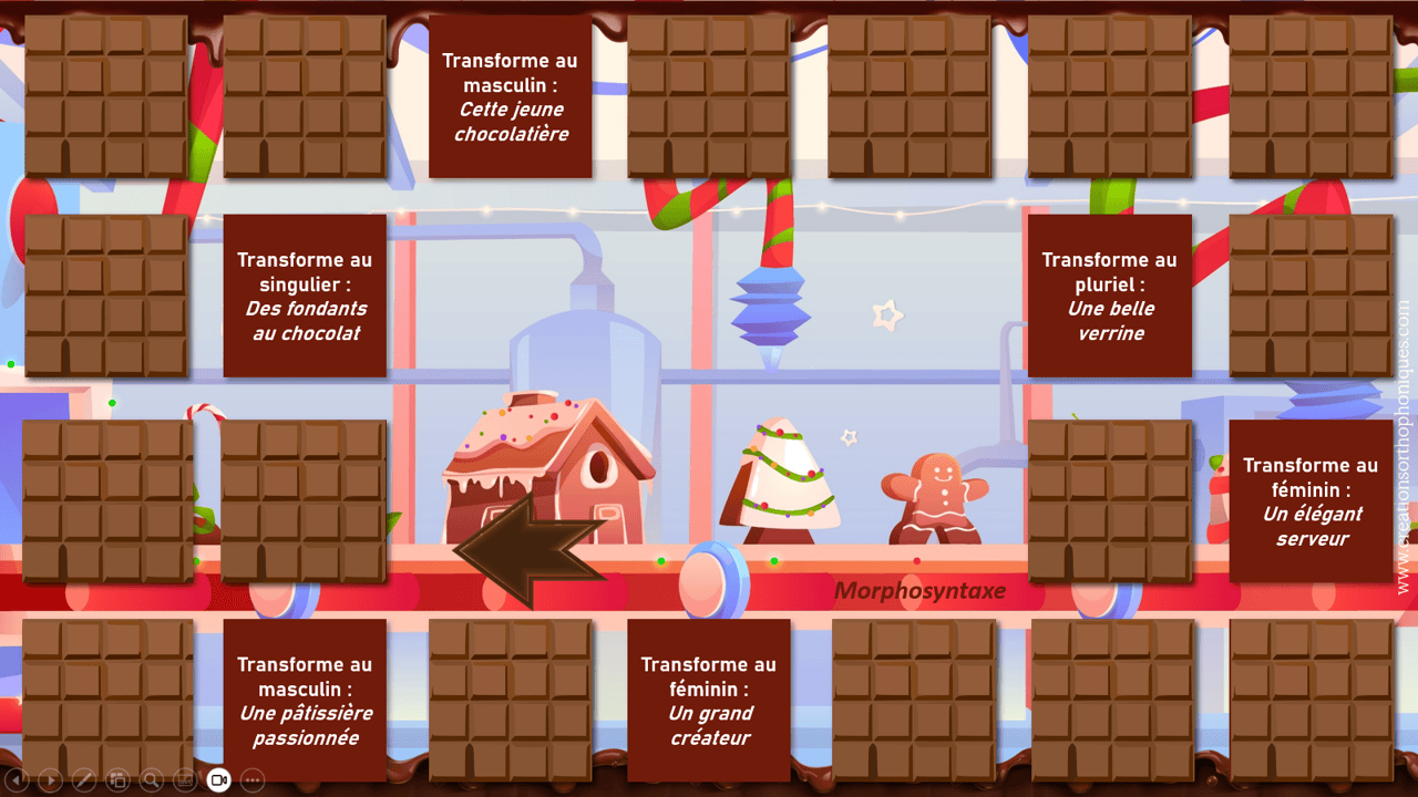 Créations orthophoniques La course au chocolat jeu de l'oie 6 épreuves