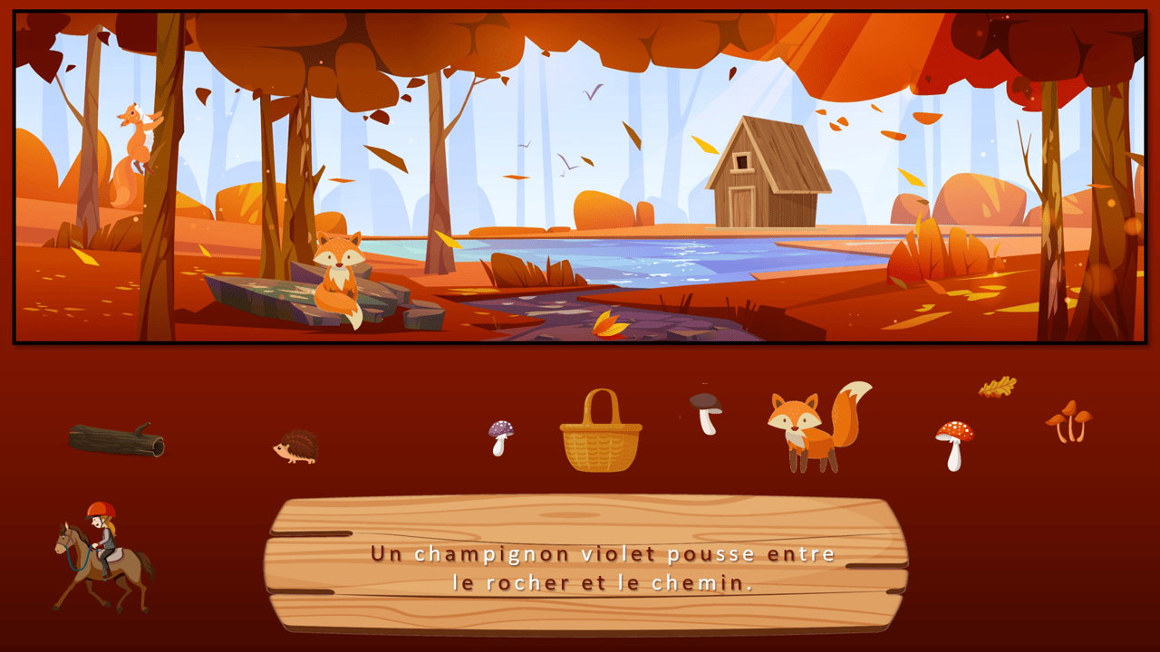 Créations orthophoniques Lecture Il se passe automne forêt jeu