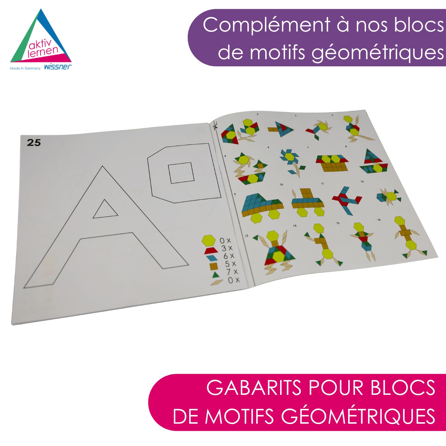 Wissner Raum & Form tapis Pattern Blocks 25 modèles