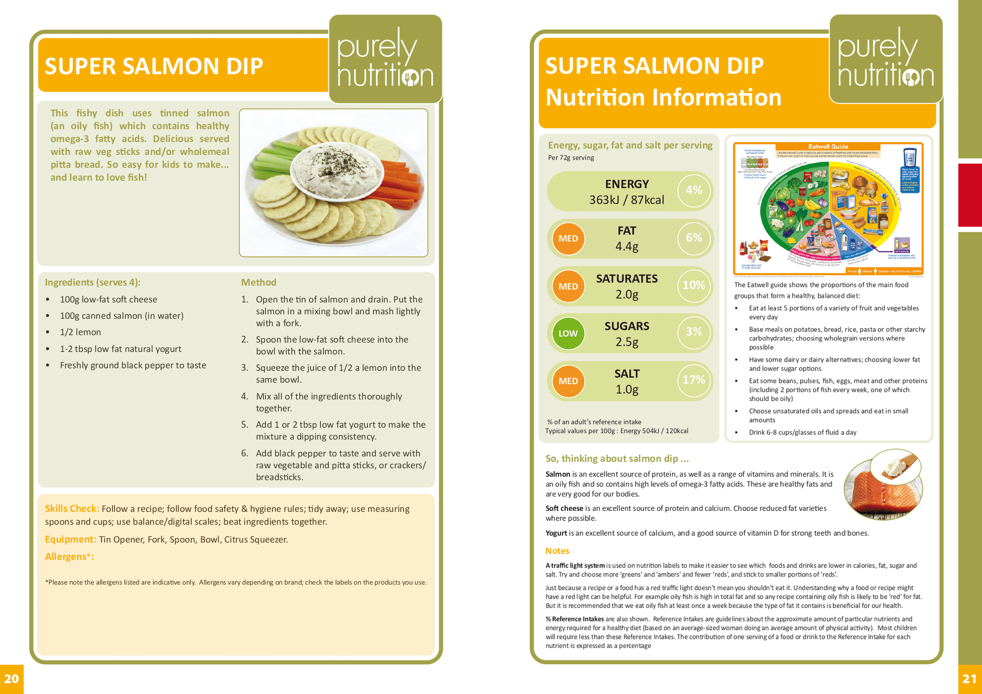 Purely Nutrition Food and Health cahier activités 4-11 ans