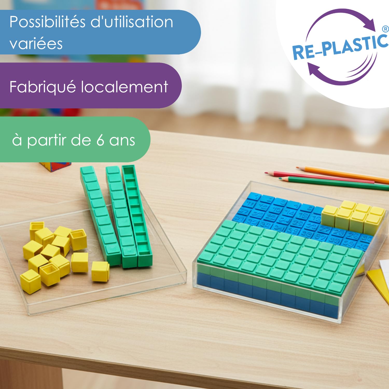 Wissner Raum & Form base 10 Dienes 10x10 cm 29 pièces