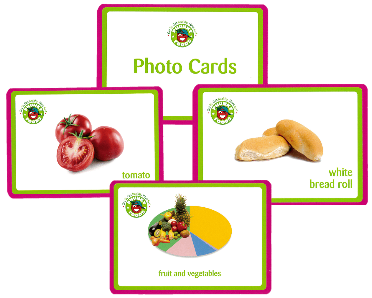 Purely Nutrition Learning Resources Photo Cards cartes aliments 55 A6