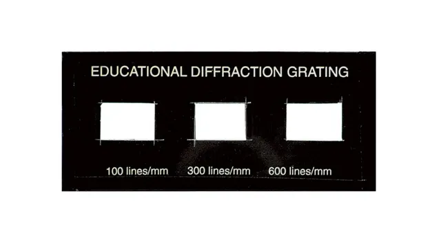 Educaduino Optique et ondes jeu 3 réseaux diffraction 100/300/600