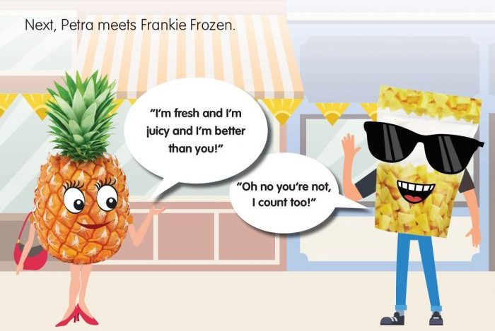 Purely Nutrition The Pineapple Parade livre enfant 5 par jour