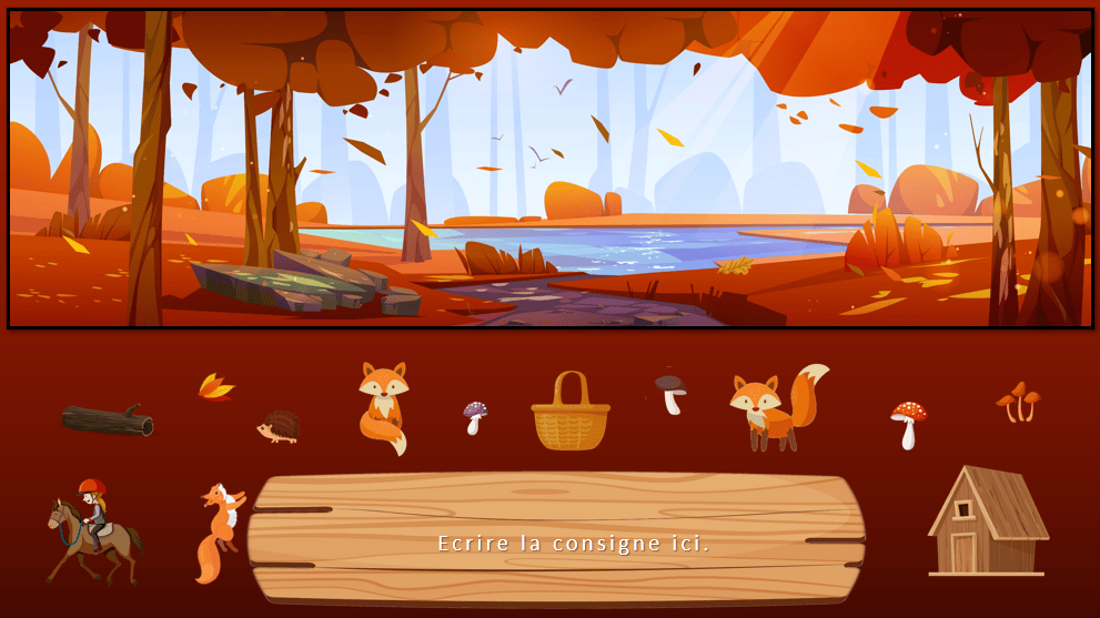 Créations orthophoniques Lecture Vive l'automne scènes gratuit