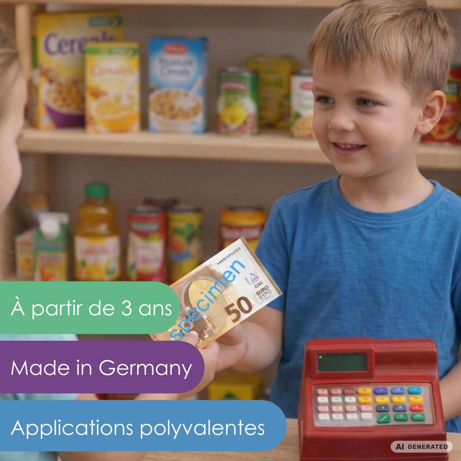 Wissner Lernspiele 100 billets 50 euros jeu monnaie classe
