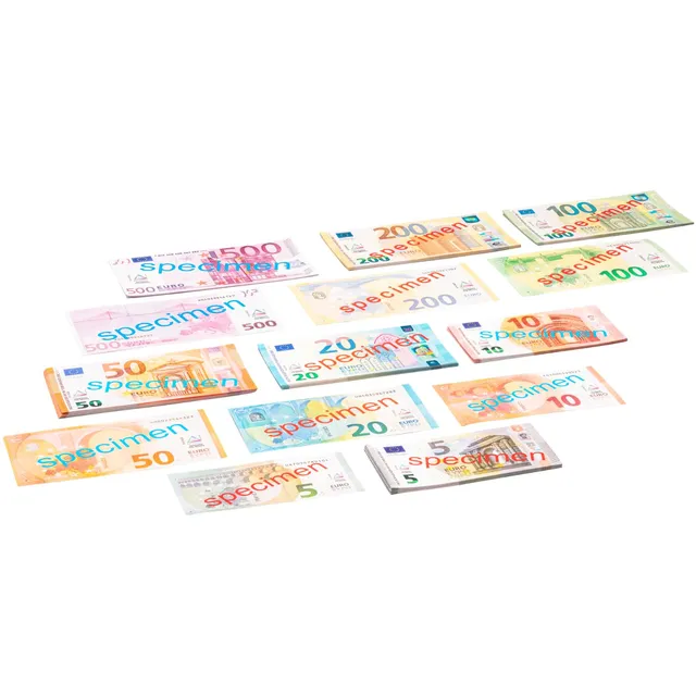 Wissner Lernspiele faux billets euros papier lot 40