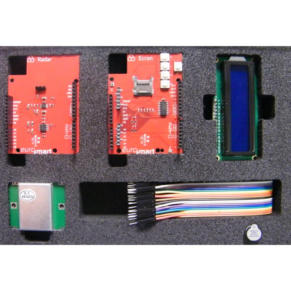 Educaduino Kit radar de vitesse module Doppler écran 2 lignes