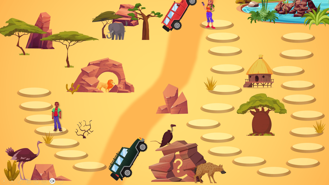Créations orthophoniques Parcours dans la savane jeu interactif calcul mental